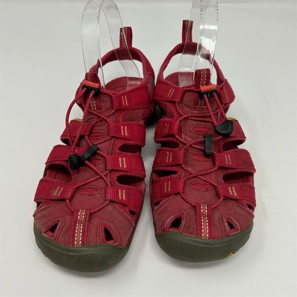 KEEN Women's Clearwater CNX Sandals Bright Pink Size 8 Lightweight Lace Up - Picture 6 of 12